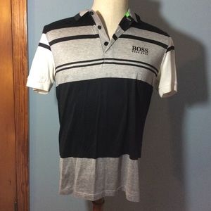 Hugo Boss modern fit nanotex polo